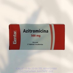 Azitromicina Genfar 500Mg X...