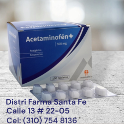 ACETAMINOFEN MEMPHIS 500MG X 100 TABLETAS