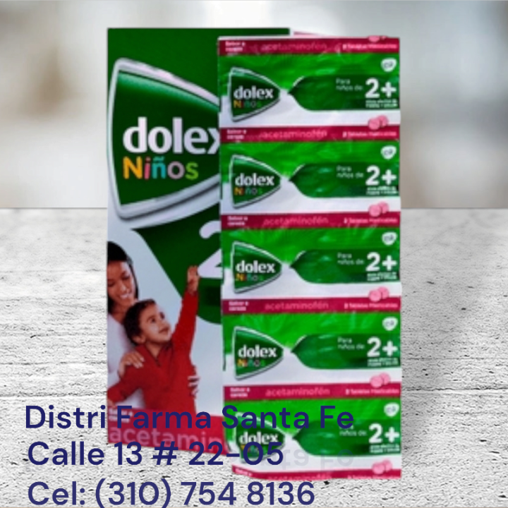 DOLEX NIÑOS X 20 TABLETAS MASTICABLES