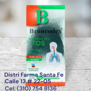 JARABE BRONCODEX ADULTO  X 120ML (ALIVIO DE TOS)
