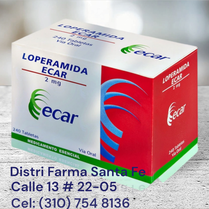LOPERAMIDA ECAR 2MG X 240 TABLETAS