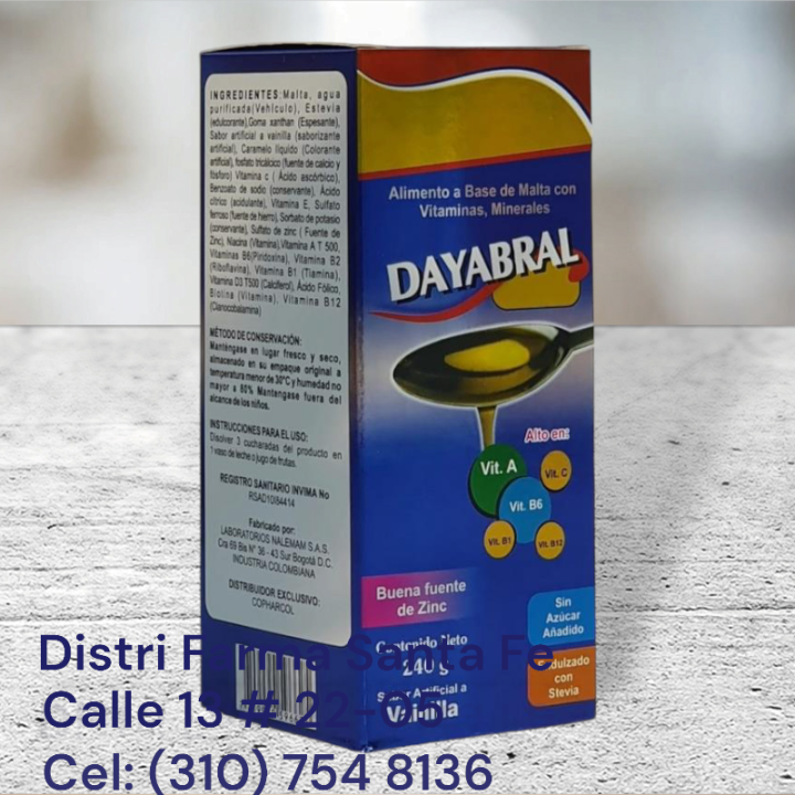 DAYABRAL JARABE FRASCO X 240ML