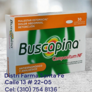 BUSCAPINA COMPUESTA NF CAJA X 30 TABLETAS
