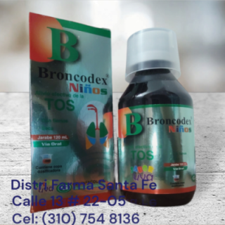 JARABE BRONCODEX NIÑOS X 120ML (ALIVIO DE TOS)