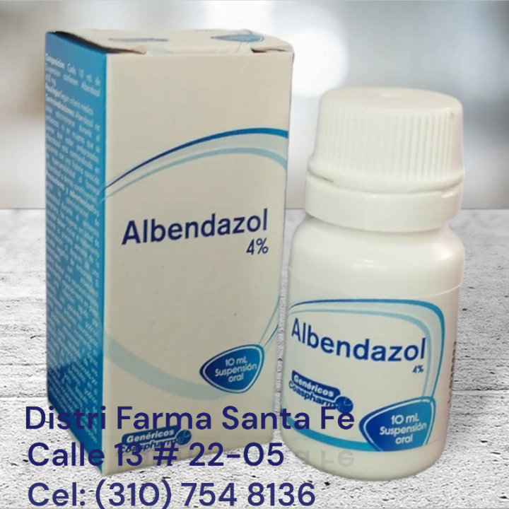 ALBENDAZOL SUSPENSION 4% COASPHARMA X 10ML