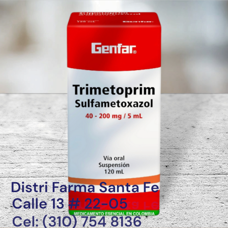 TRIMETOPRIM SULFA SUSPENSION ECAR 40/200MG X 120M