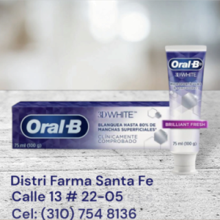 CREMA DENTAL ORAL-B 3D WHITE X 140GR