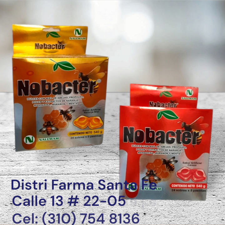 NOBACTER PASTILLAS X 24 SOBRES X 5 PASTILLAS