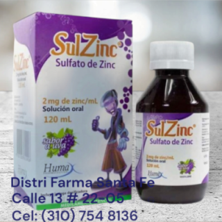 SULFATO DE ZINC X 120ML