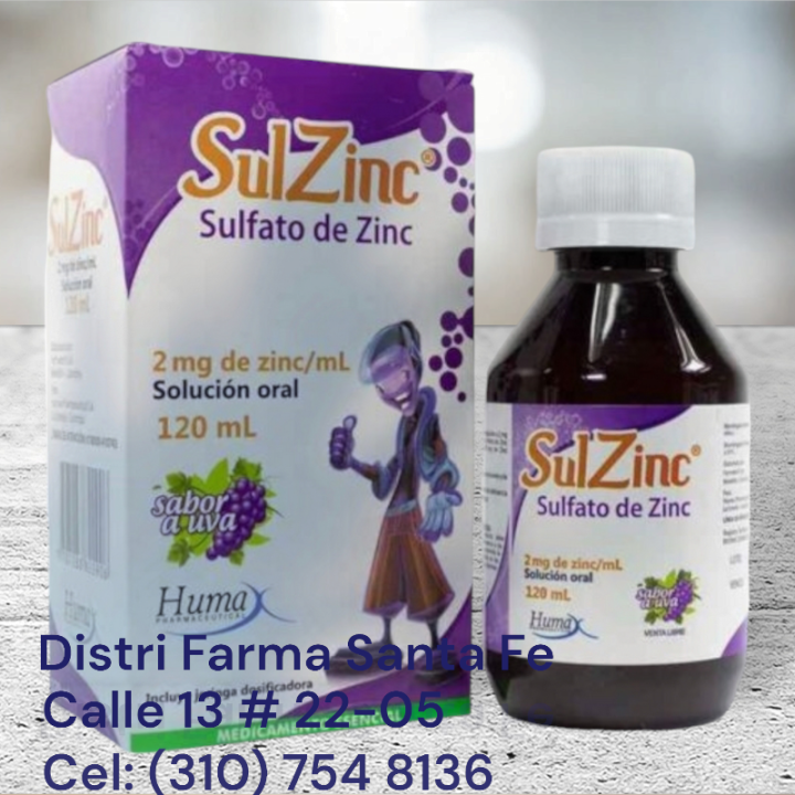 SULFATO DE ZINC X 120ML