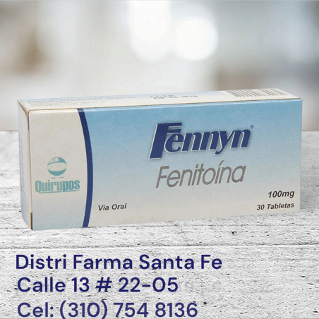 FENITOINA 100MG X 30 TABLETAS