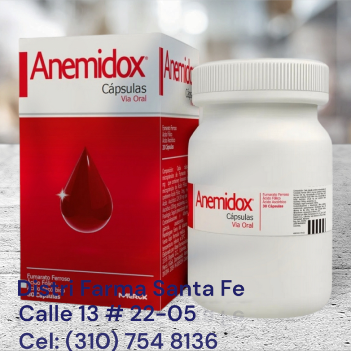 ANEMIDOX 330MG X 30 CAPSULAS