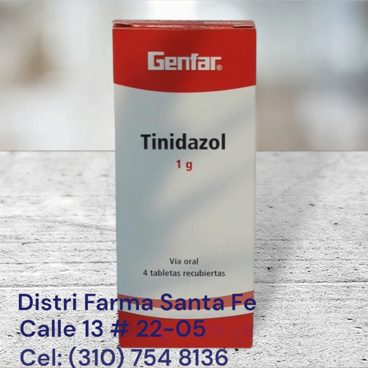 TINIDAZOL GENFAR 1GR X 4 TABLETAS