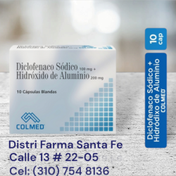 DICLOFENACO SOD 100 + HIDROXIDO DE ALUMINIO 10 CAP