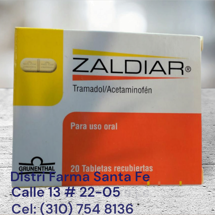ZALDIAR  X  20 TABLETAS (TRAMADOL + ACETAMINOFEN)