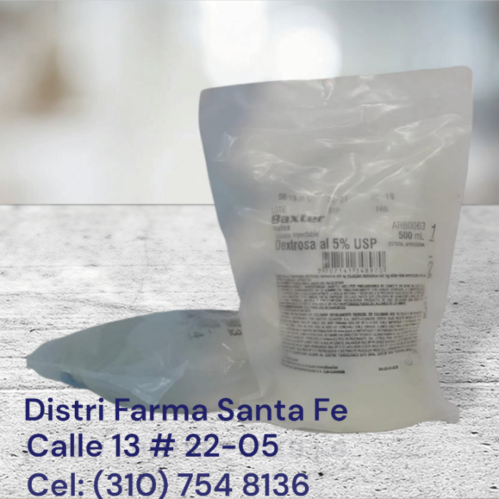 DEXTROSA  5% BOLSA X 500ML