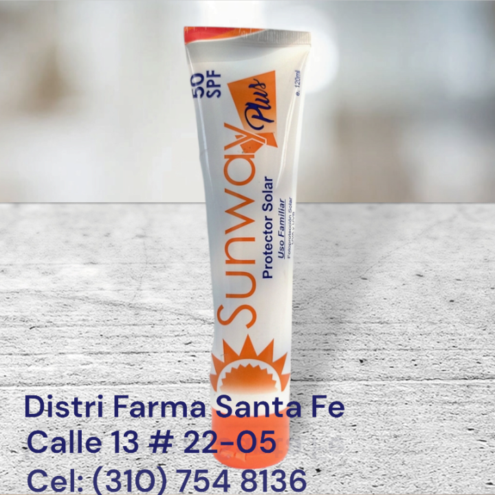 PROTECTOR SOLAR SUNWAY SPF 50 X 120ML (IVA)