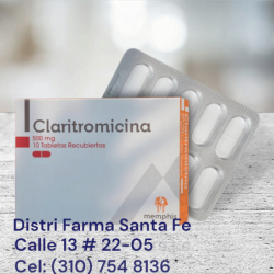 CLARITROMICINA MEMPHIS 500MG X 10 TABLETAS
