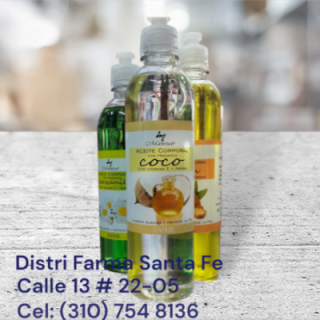 ACEITE DE ALMENDRAS, COCO, NARANJA, X 500ML (IVA)