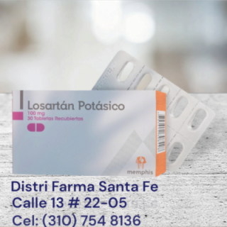LOSARTAN MEMPHIS 100MG X 30 TABLETAS