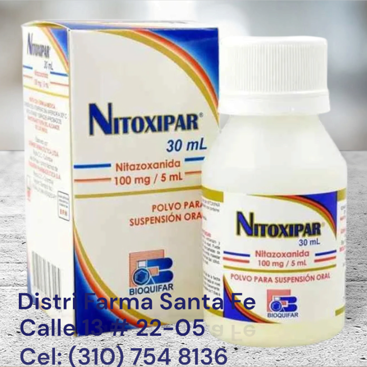 NITOXIPAR SUSPENSION 100MGX 30ML (NITAZOXANIDA) BF