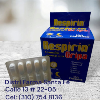 RESPIRIN GRIPA X 100 CAPSULAS