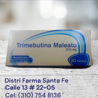 TRIMEBUTINA COASPHARMA 200MG X 20 TABLETAS