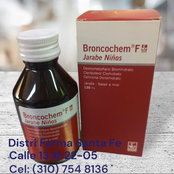 BRONCOCHEM F NIÑOS JARABE FRASCO X 120ML
