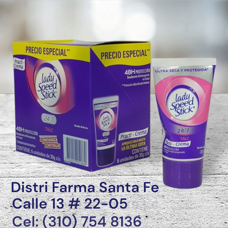 DESODORANTE SPEED STICK PRACTI TUBO X 30GR (IVA)