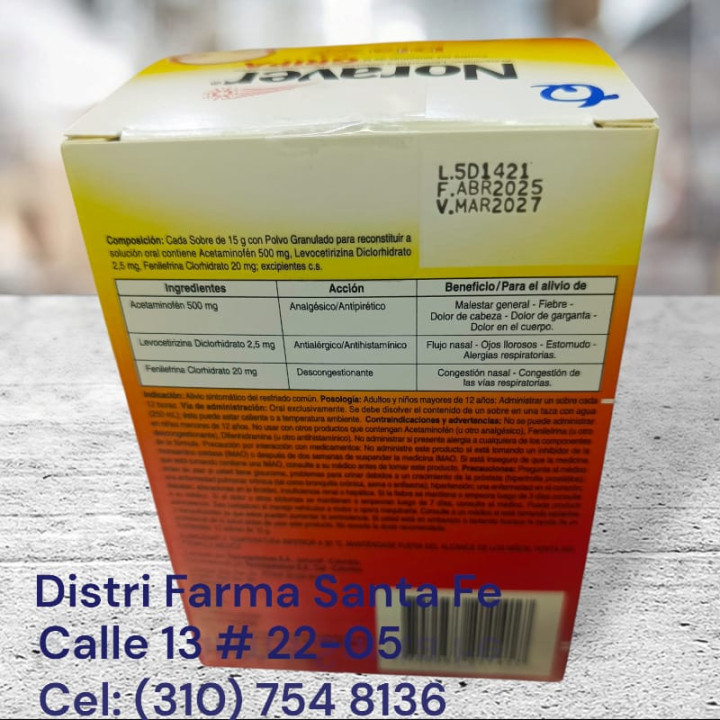 NORAVER GRIPA DIA X 12 SOBRES (TQ)