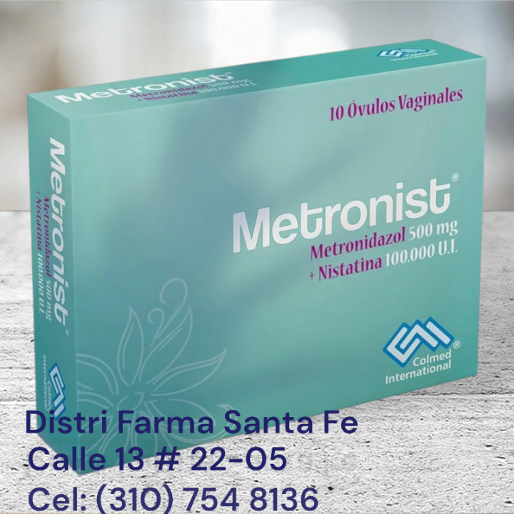 (T) METRONIST X 10 OVULOS (METRONIDAZOL+NISTATINA)