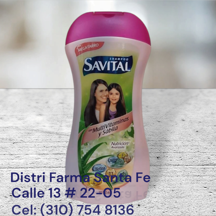 SHAMPOO SAVITAL POTE X 550ML (IVA)