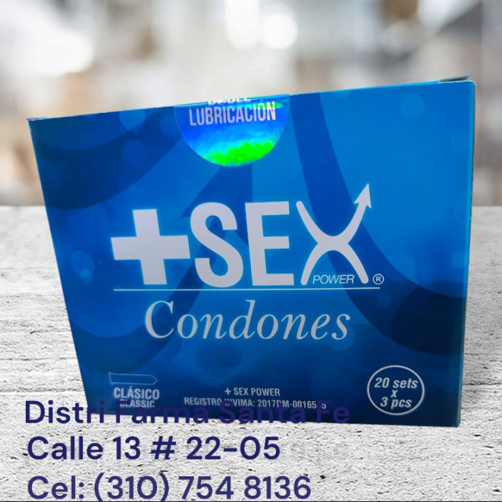 PRESERVATIVO +SEX CAJA X 60 UNIDADES X 3 ESTUCHES