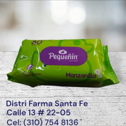 PAÑITOS PEQUEÑIN X  80 UNIDADES (VERDE) (IVA)