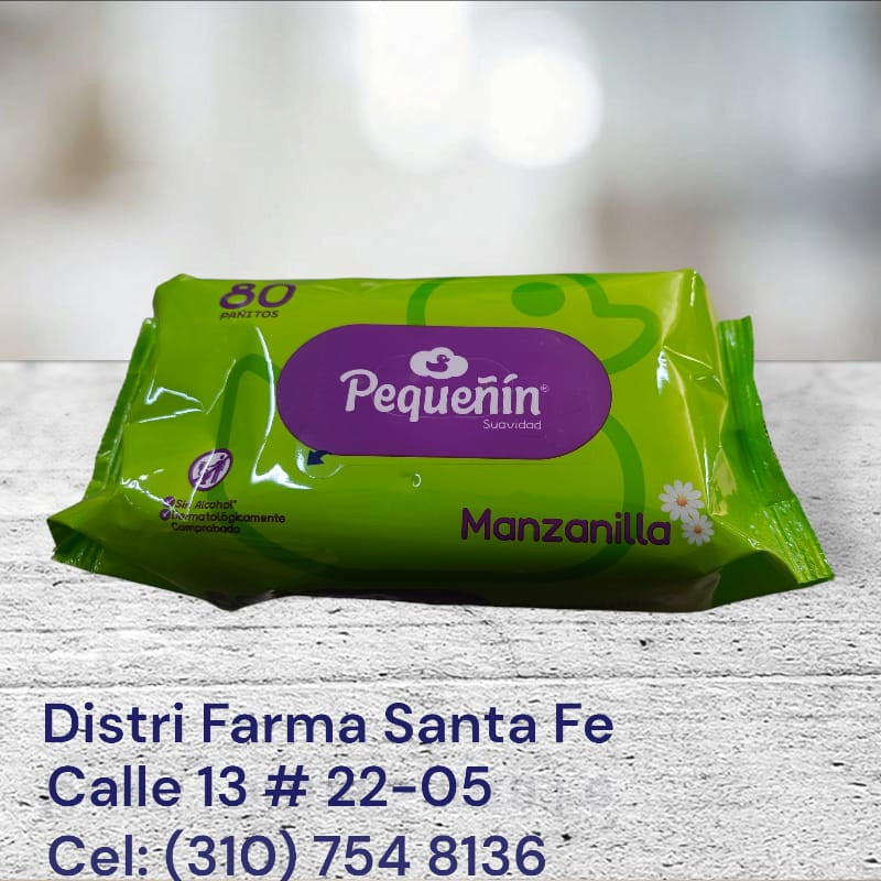 PAÑITOS PEQUEÑIN X  80 UNIDADES (VERDE) (IVA)