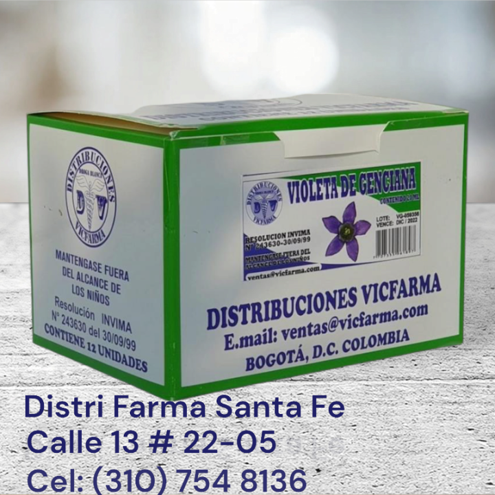 VIOLETA DE GENCIANA X 12 UNDS X 25ML (ONZA)