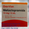 METOCLOPRAMIDA GENFAR 10MG/2ML  X 5 AMPOLLAS