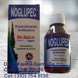 NOGLUPEC JARABE X 120ML (EXPECTORANTE SIN AZUCAR)
