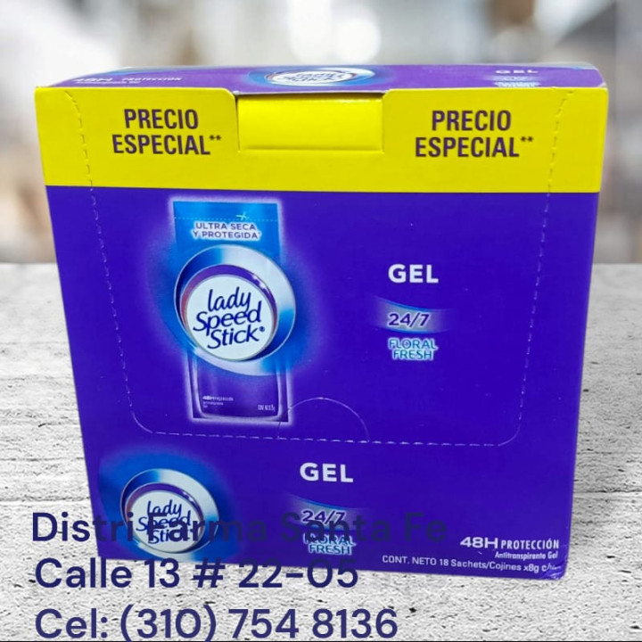 DESODORANTE SPEED STICK CAJA X 18 SOBRES (IVA)