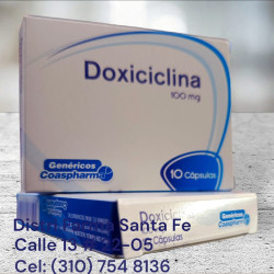 DOXICICLINA COASPHARMA 100MG X 10 CAPSULAS