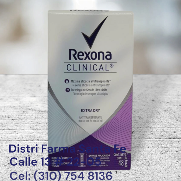 DESODORANTE REXONA CLINICAL BARRA X 48GR  (IVA)
