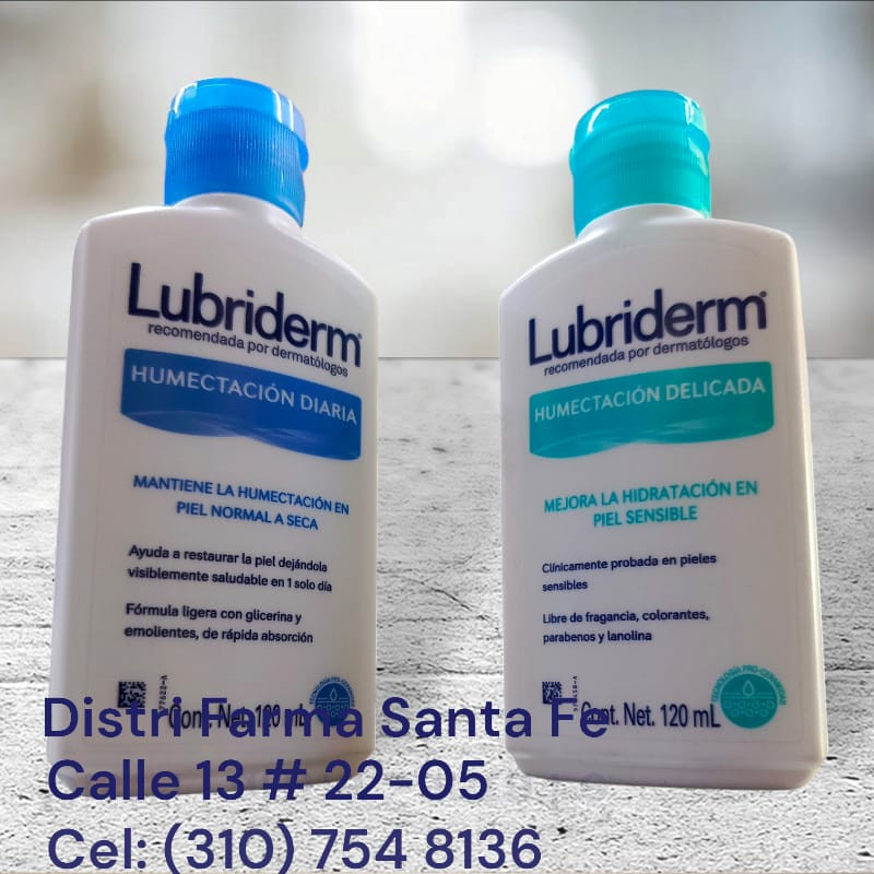 CREMA LUBRIDERM AZUL, VERDE X 120ML (IVA)