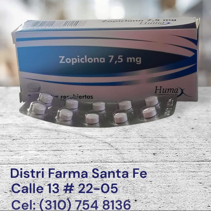 ZOPICLONA 7.5MG X 20 TABLETAS (HUMA)