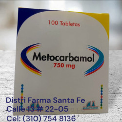 METOCARBAMOL ANGLOPHARMA  750MG X 100 TABLETAS