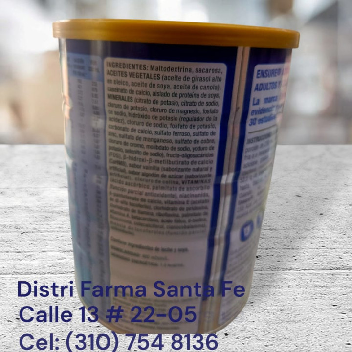 ENSURE ADVANCE TARRO X 850GR (GRANDE)