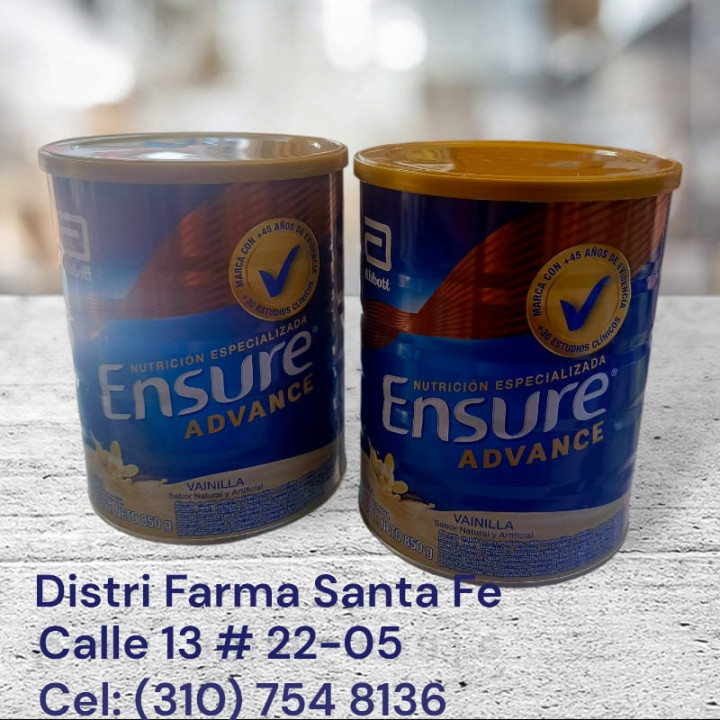 ENSURE ADVANCE TARRO X 850GR (GRANDE)