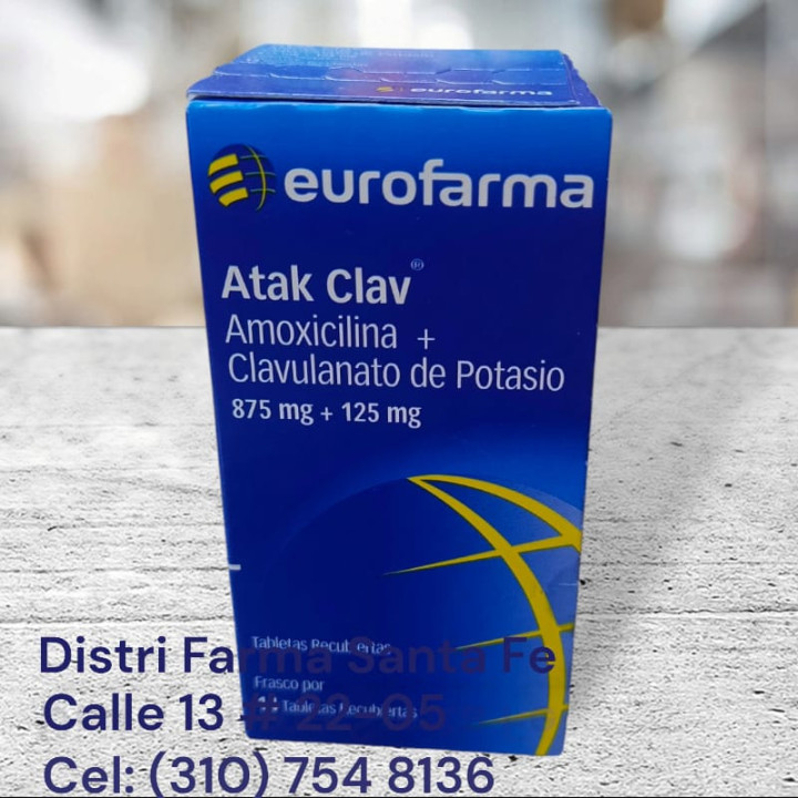 ATAK 1GR X 14 TABLETAS (AMOXICILINA+CLAVULANATO)