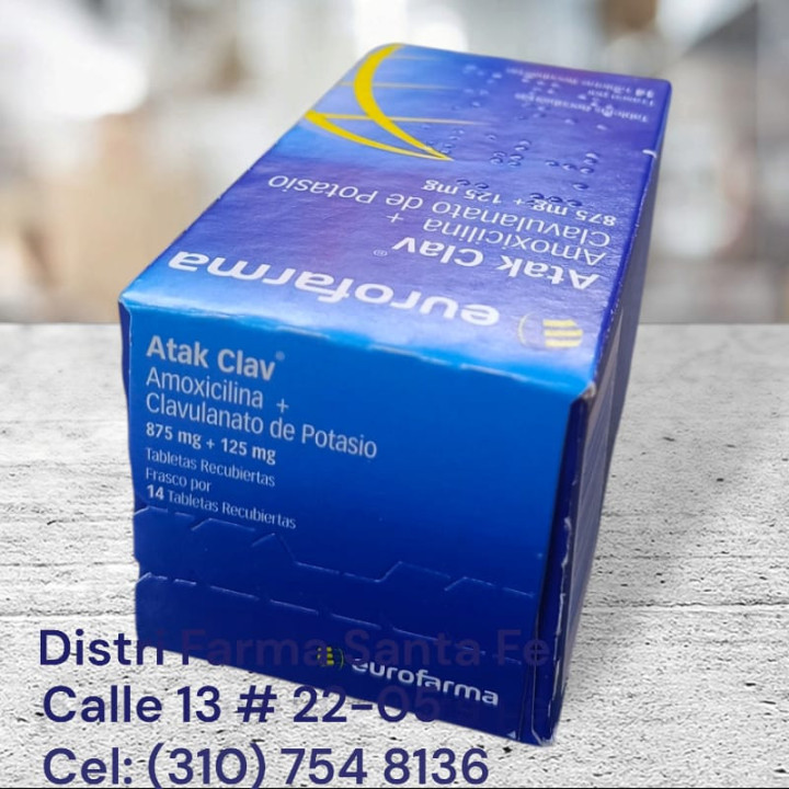 ATAK 1GR X 14 TABLETAS (AMOXICILINA+CLAVULANATO)