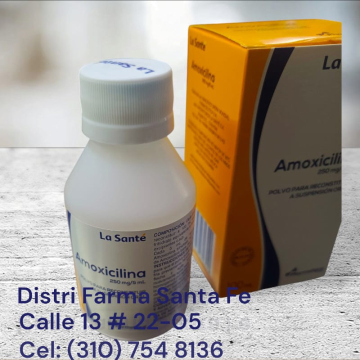 AMOXICILINA SUSPESION LA SANTE 250MG /5ML X 100ML