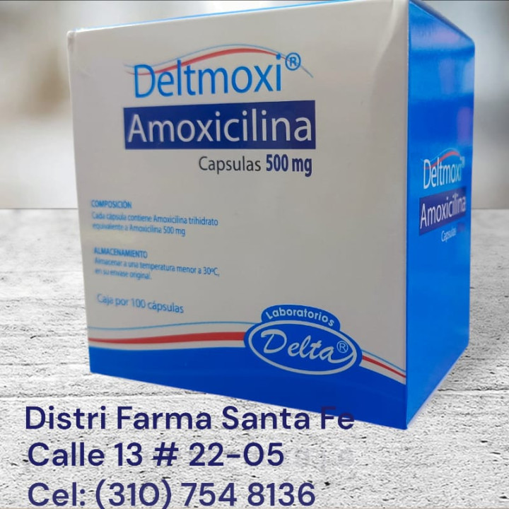 DELTMOXI 500MG X 100 CAPSULAS (AMOXICILINA)
